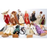 COLLECTION OF VINTAGE DOLLS IN HANDMADE COSTUMES
