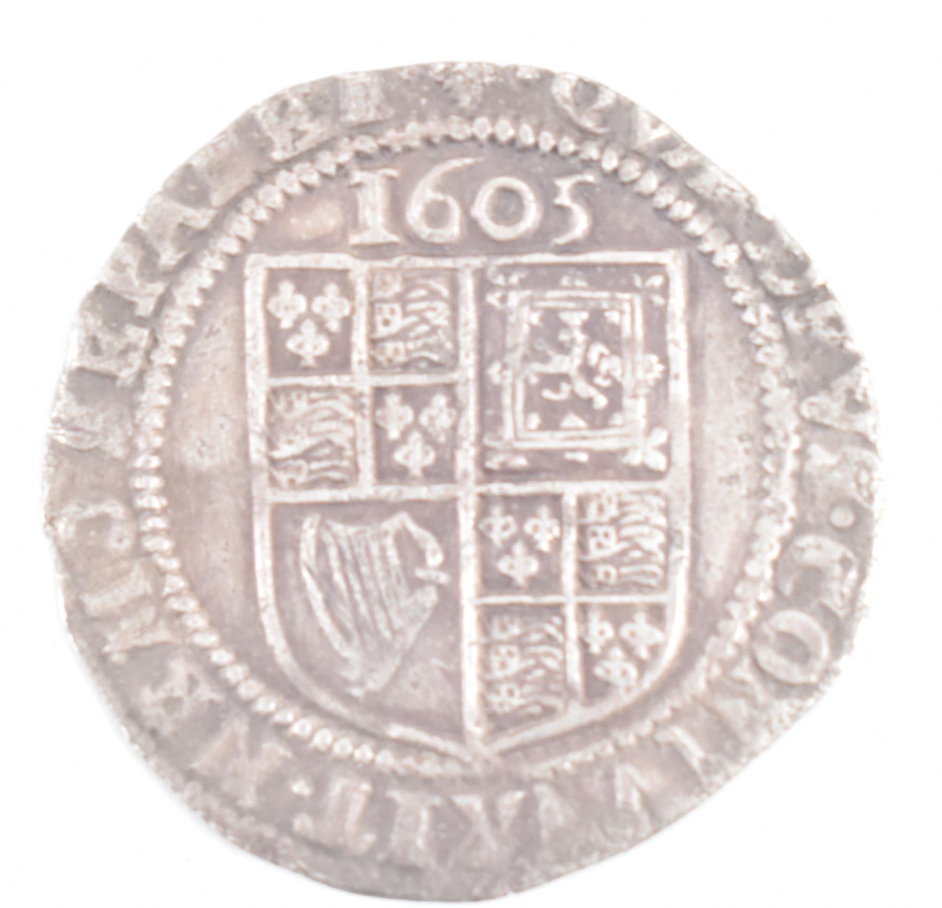 17TH CENTURY JAMES I HAMMERED SILVER SIXPENCE COIN - Bild 2 aus 3