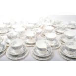 VINTAGE ROYAL ALBERT FINE BONE CHINA 'SILVER MAPLE' TEA SERVICE