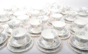 VINTAGE ROYAL ALBERT FINE BONE CHINA 'SILVER MAPLE' TEA SERVICE