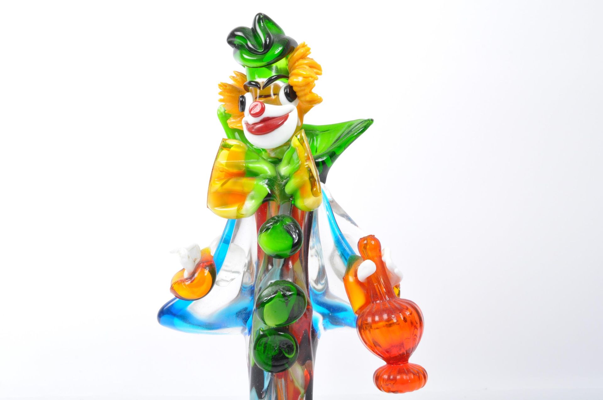 RETRO ITALIAN MURANO ART GLASS CLOWN FIGURE - Bild 4 aus 6