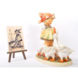 NOS GOEBEL HUMMEL 'GOOSE GIRL' LIMITED EDITION FIGURE