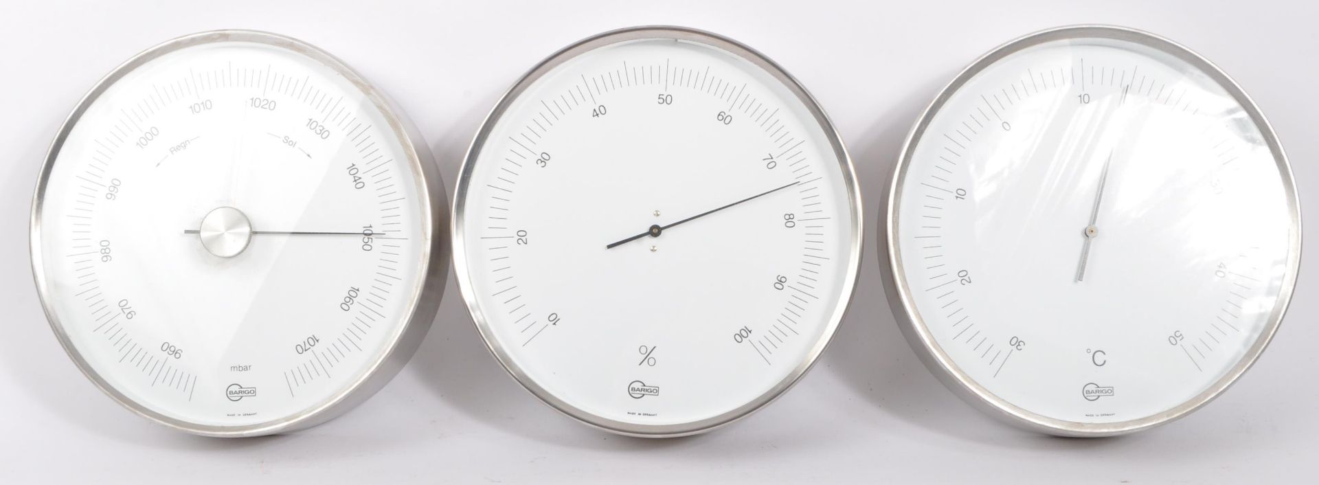 THREE VINTAGE GERMAN BARIGO BAROMETERS