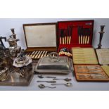 LARGE COLLECTION OF 20TH CENTURY SILVER PLATED ITEMS
