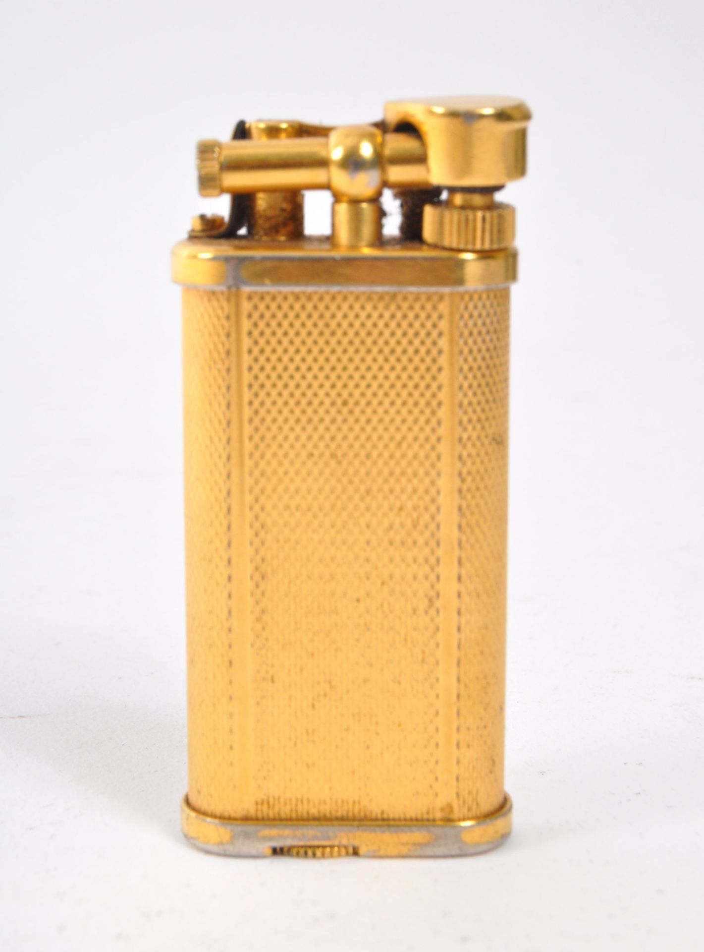 RETRO CIRCA 1970S DUNHILL GILT BRASS LIGHTER - Bild 2 aus 6