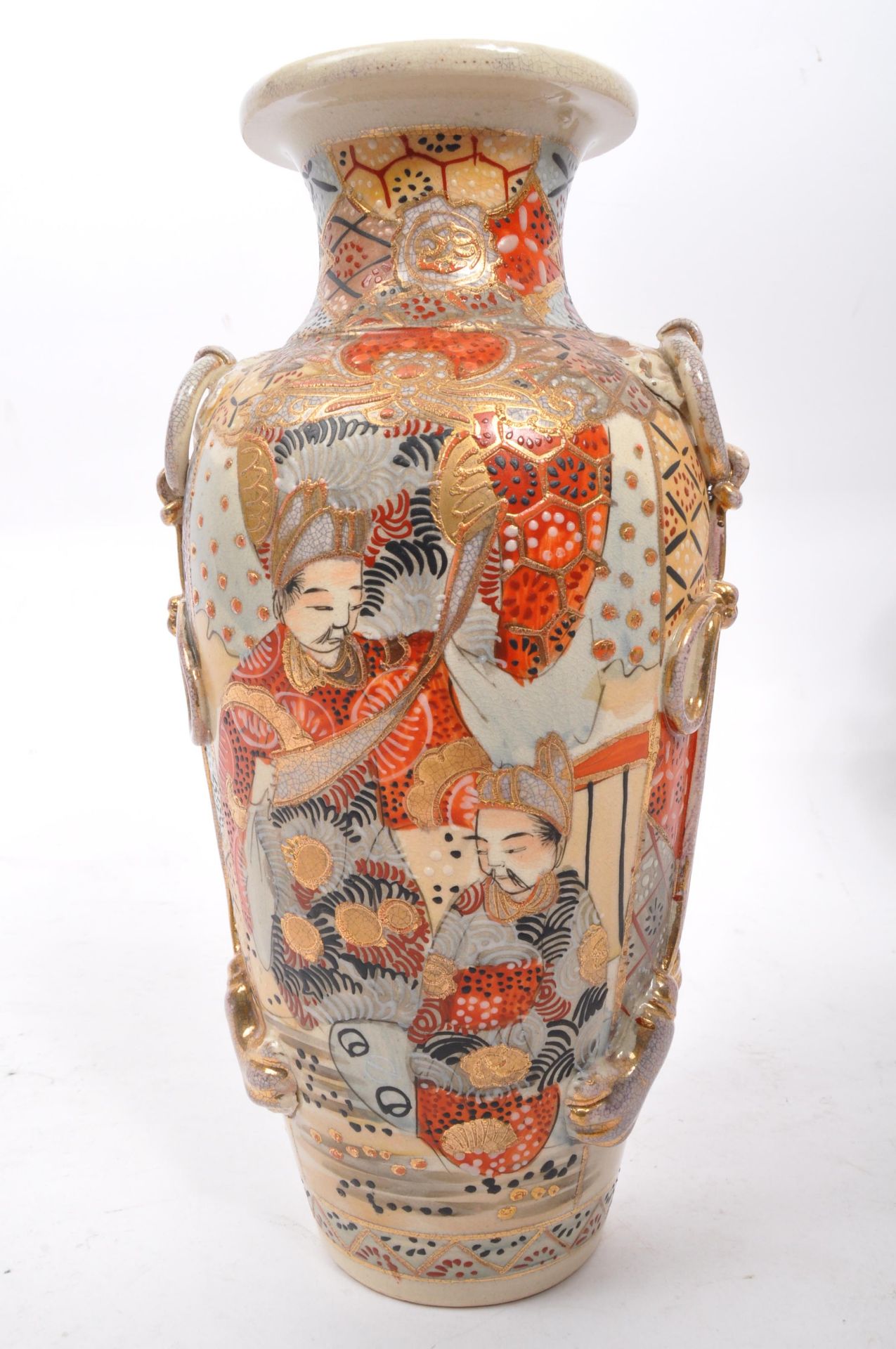 JAPANESE SATSUMA VASES - 20TH CENTURY PORCELAIN CHINA - Image 3 of 5