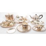 COLLECTION OF VICTORIAN & LATER ENGLISH SILVER PLATED ITEMS