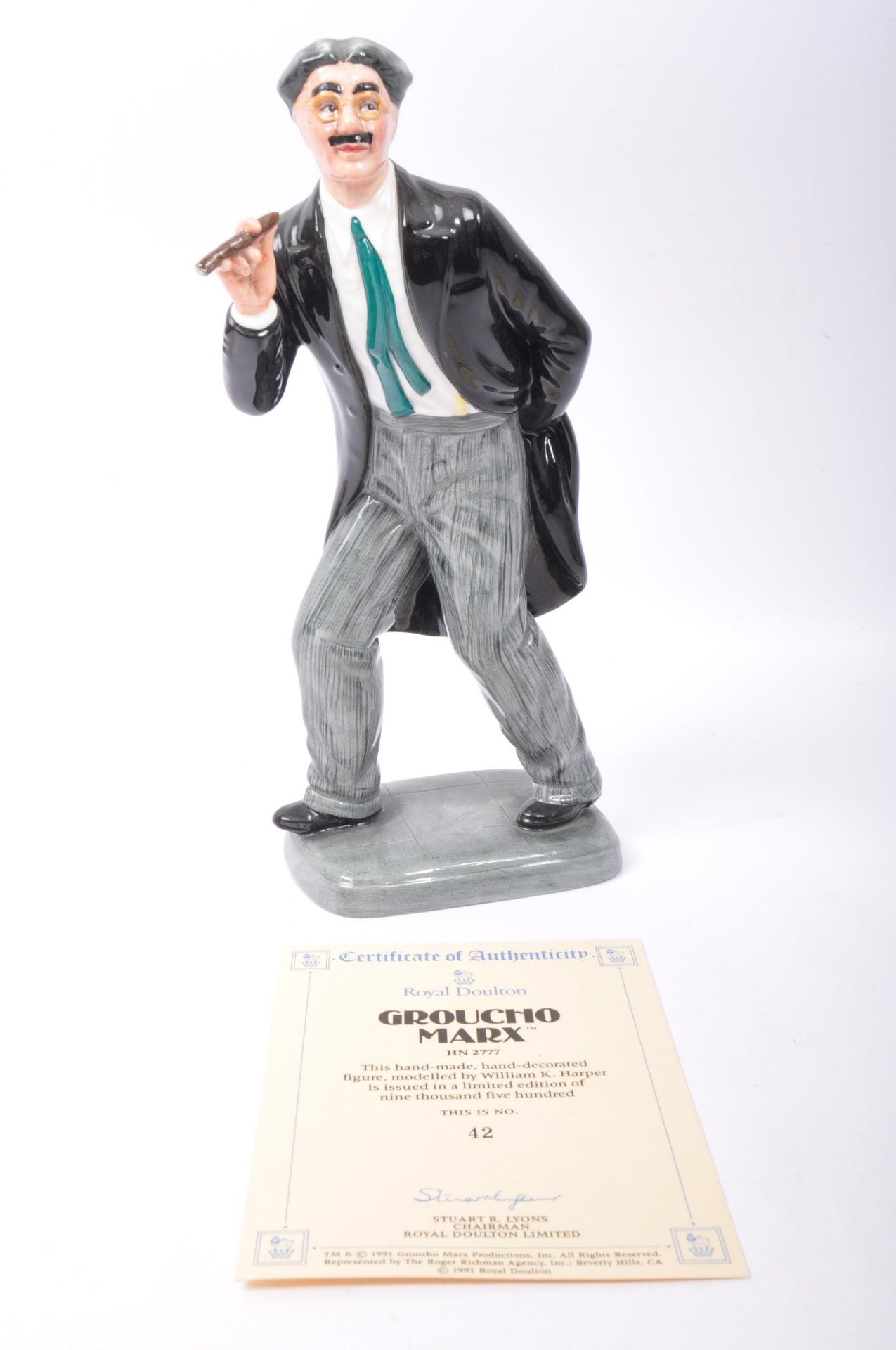 ROYAL DOULTON LIMITED EDITION GROUCHO MARX FIGURE - Image 2 of 6