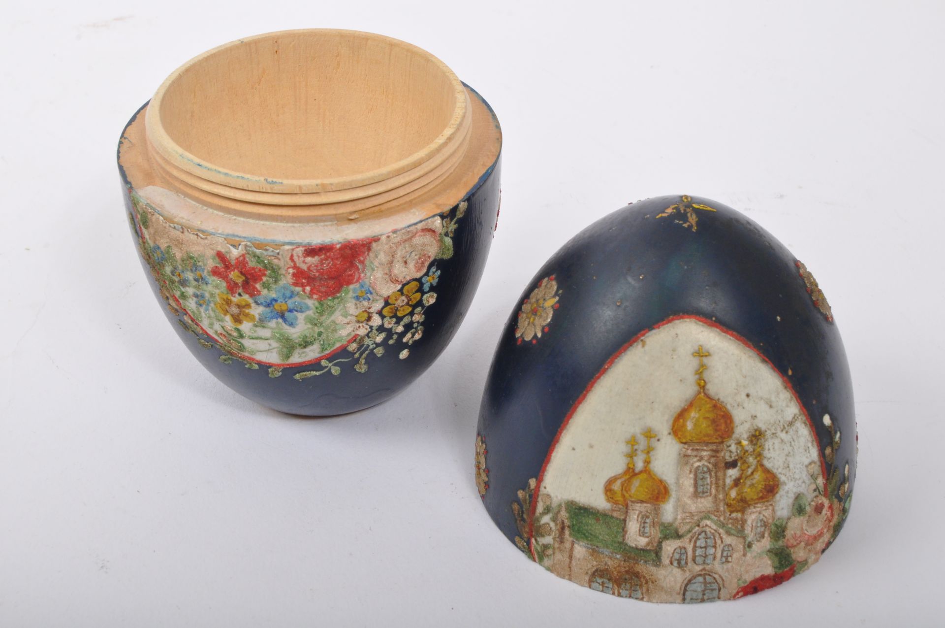 VINTAGE RUSSIAN WOODEN CONTINENTAL HAND PAINTED BOXES - Bild 5 aus 6