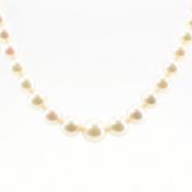 HALLMARKED 14CT GOLD & CULTURED PEARL NECKLACE