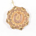 19TH CENTURY VICTORIAN 9CT GOLD BROOCH