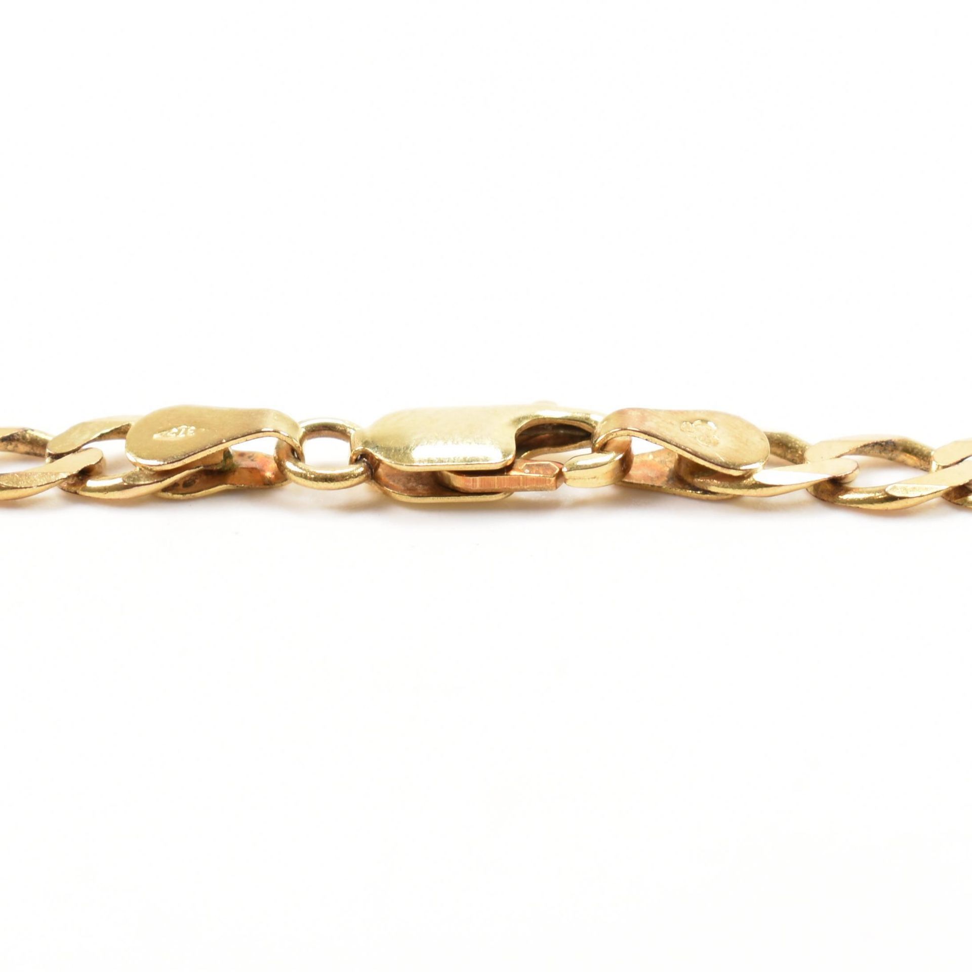 GOLD FLAT LINK NECKLACE CHAIN - Image 3 of 4