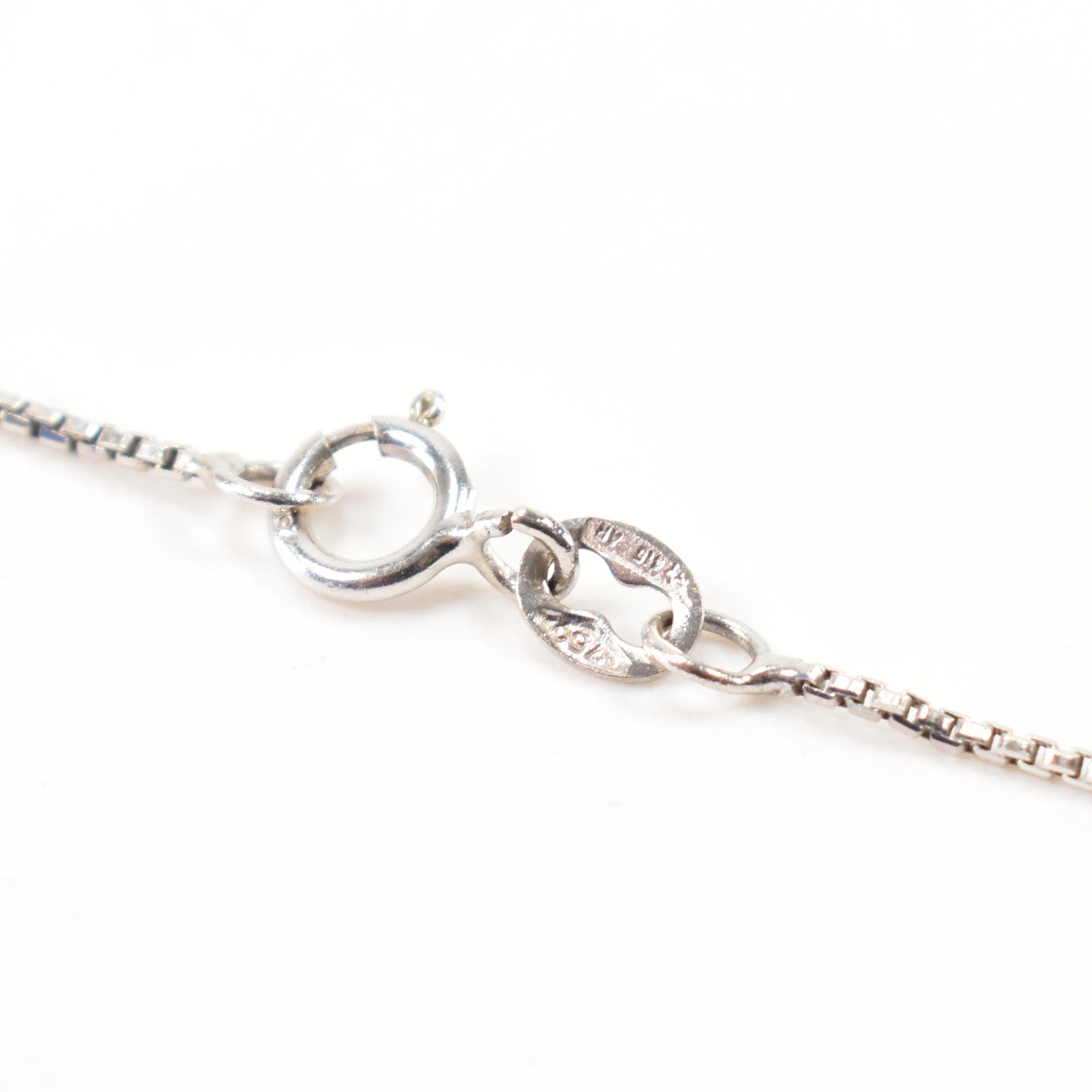 FRENCH BELLE EPOQUE PLATINUM GOLD & DIAMOND PENDANT NECKLACE - Image 4 of 7