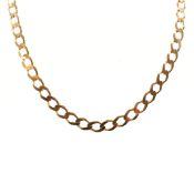 GOLD FLAT LINK NECKLACE CHAIN