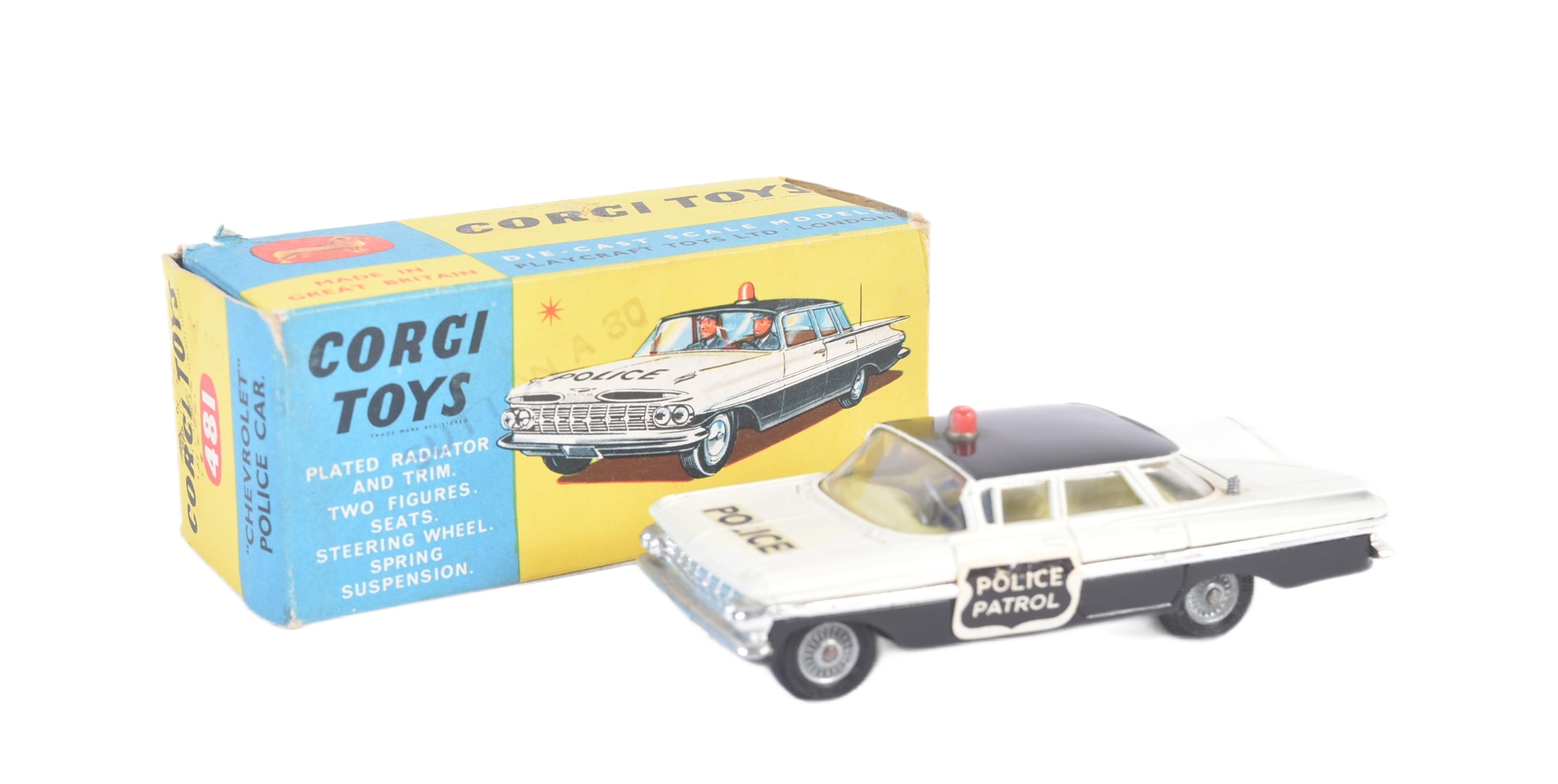 CORGI TOYS DIECAST MODEL CHEVROLET POLICE CAR