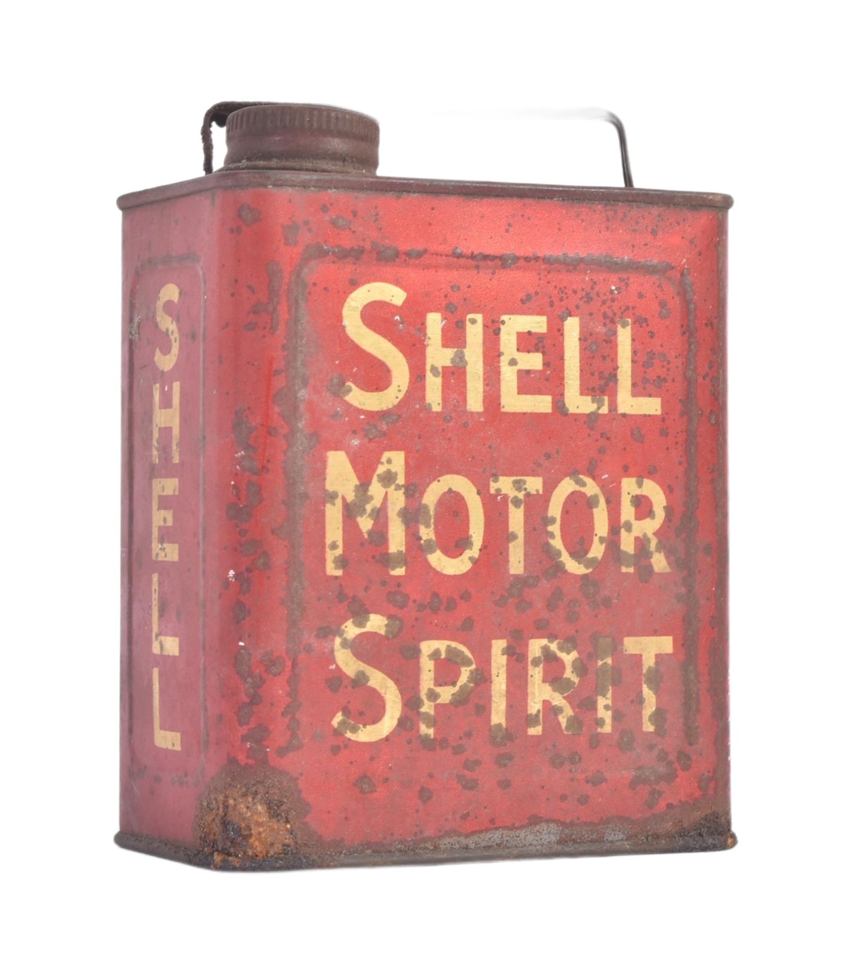 SHELL MOTOR SPIRIT - AUSTIN J40 PEDAL CAR OIL ADVERTISING CAN