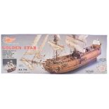 WOODEN MODEL KIT - MANTUA MODEL - 1/150 GOLDEN STAR BRIG BOAT