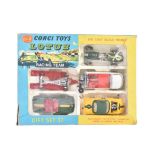 VINTAGE CORGI TOYS GIFT SET 37 - LOTUS RACING TEAM