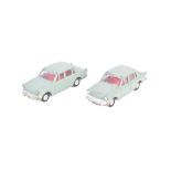 TWO VINTAGE TRIANG SPOT-ON DIECAST HILLMAN MINX 1600 MODEL CAR