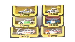 COLLECTION OF VINTAGE CORGI DIECAST POLICE CARS
