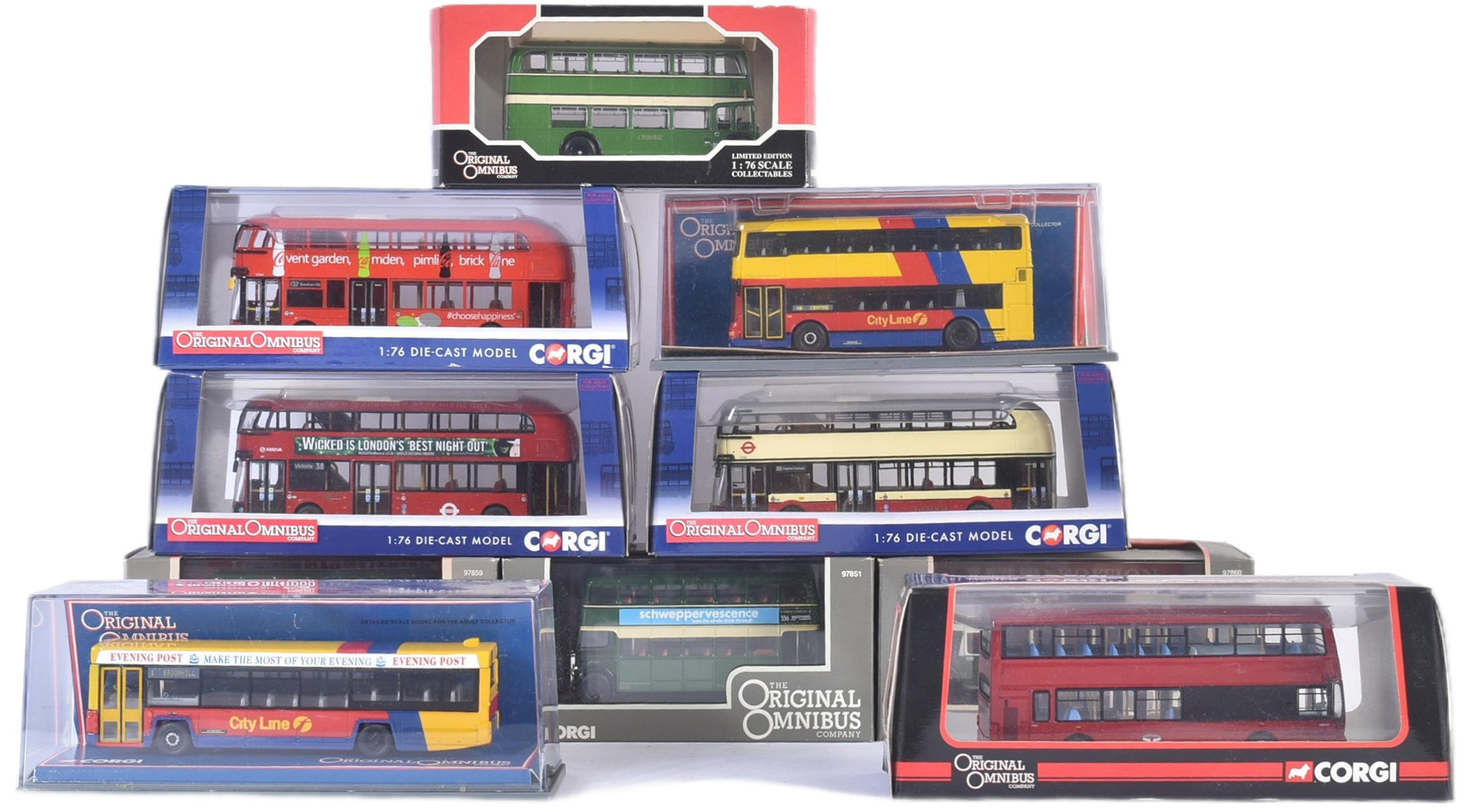 COLLECTION OF CORGI ORIGINAL OMNIBUS DIECAST MODEL BUSES