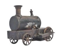 LIVE STEAM - EARLY 20TH CENTURY PART-BUILT LIVE STEAM LOCOMOTIVE