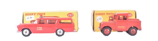 TWO VINTAGE DINKY TOYS DIECAST MODEL CARS