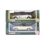 TWO CORGI 1/18 SCALE DIECAST MODEL MG CARS