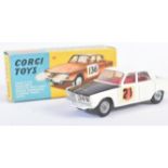 VINTAGE CORGI TOYS DIECAST MODEL ROVER 2000 INTERNATIONAL RALLY FINISH