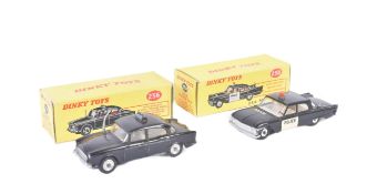 TWO VINTAGE DINKY TOYS DIECAST MODEL CARS