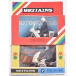 TWO VINTAGE BRITAINS MODEL MOTORCYCLES