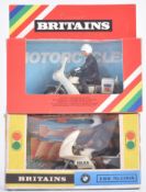 TWO VINTAGE BRITAINS MODEL MOTORCYCLES