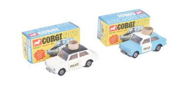 TWO VINTAGE CORGI TOYS DIECAST MODEL POLICE CARS