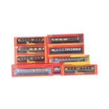 COLLECTION OF ASSORTED HORNBY OO GAUGE MODEL RAILWAY COACHES