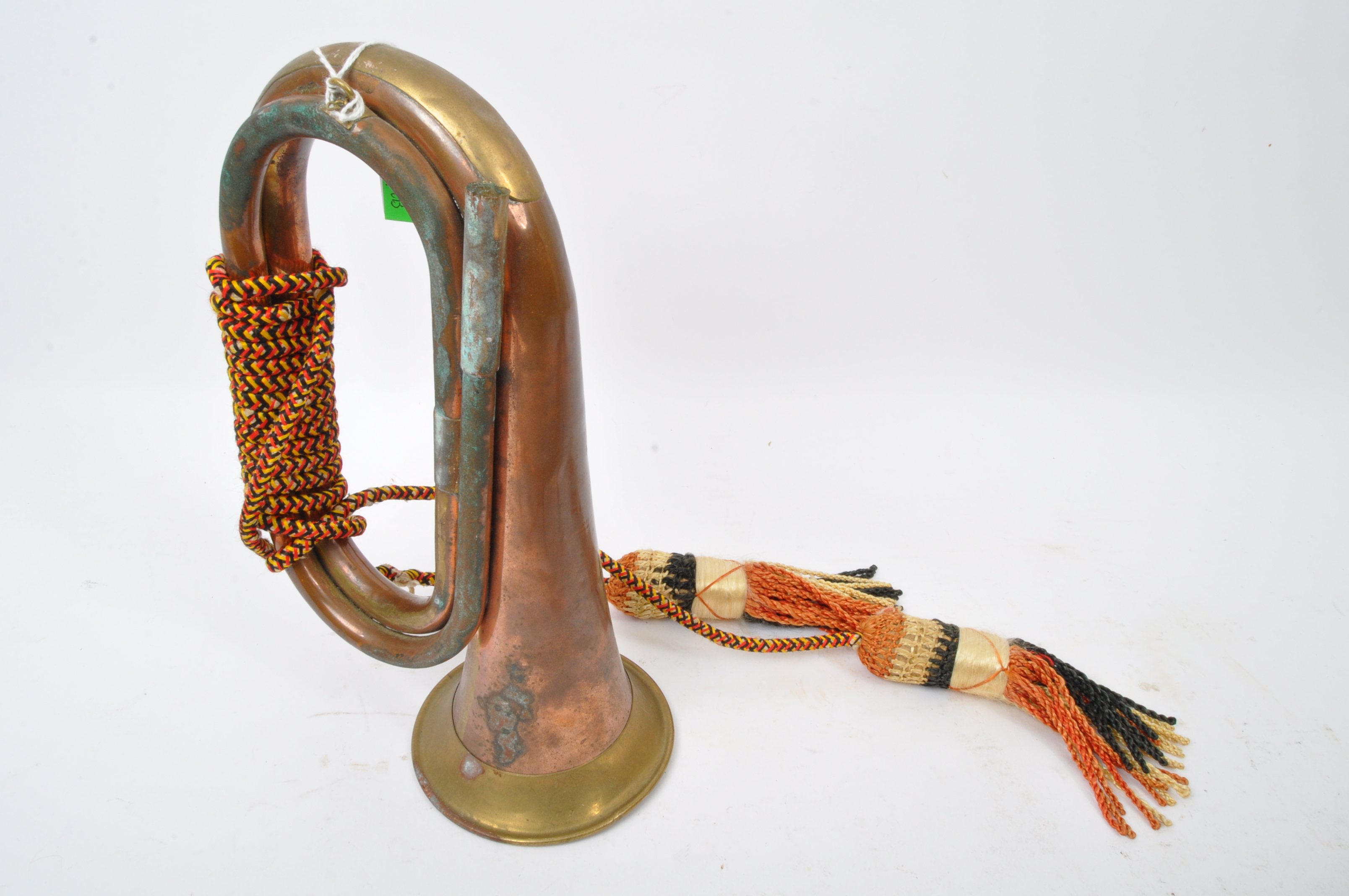 PAIR OF 20TH CENTURY COPPER HORNS - POST HORN & BUGLE - Image 3 of 7