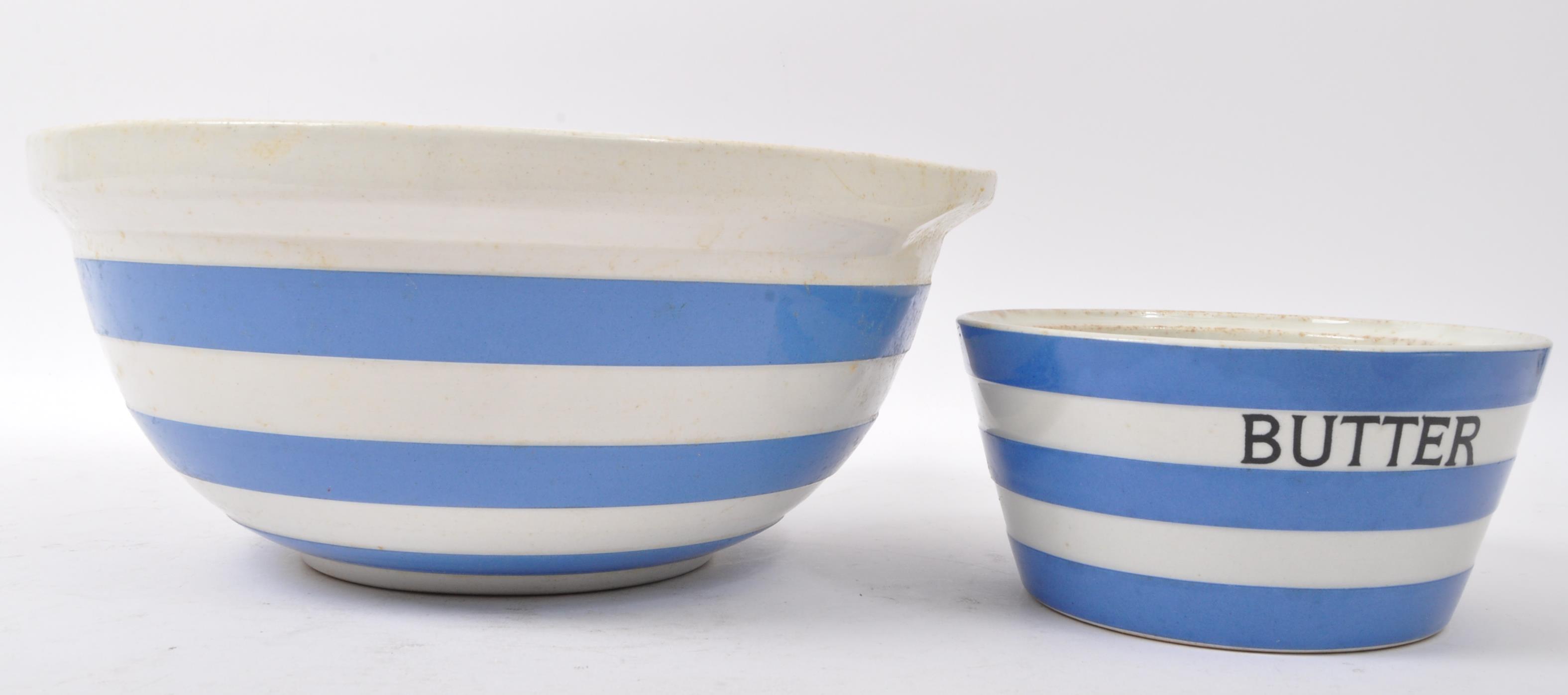 T G GREEN CORNISHWARE CHINA BOWL & BUTTER BOWL