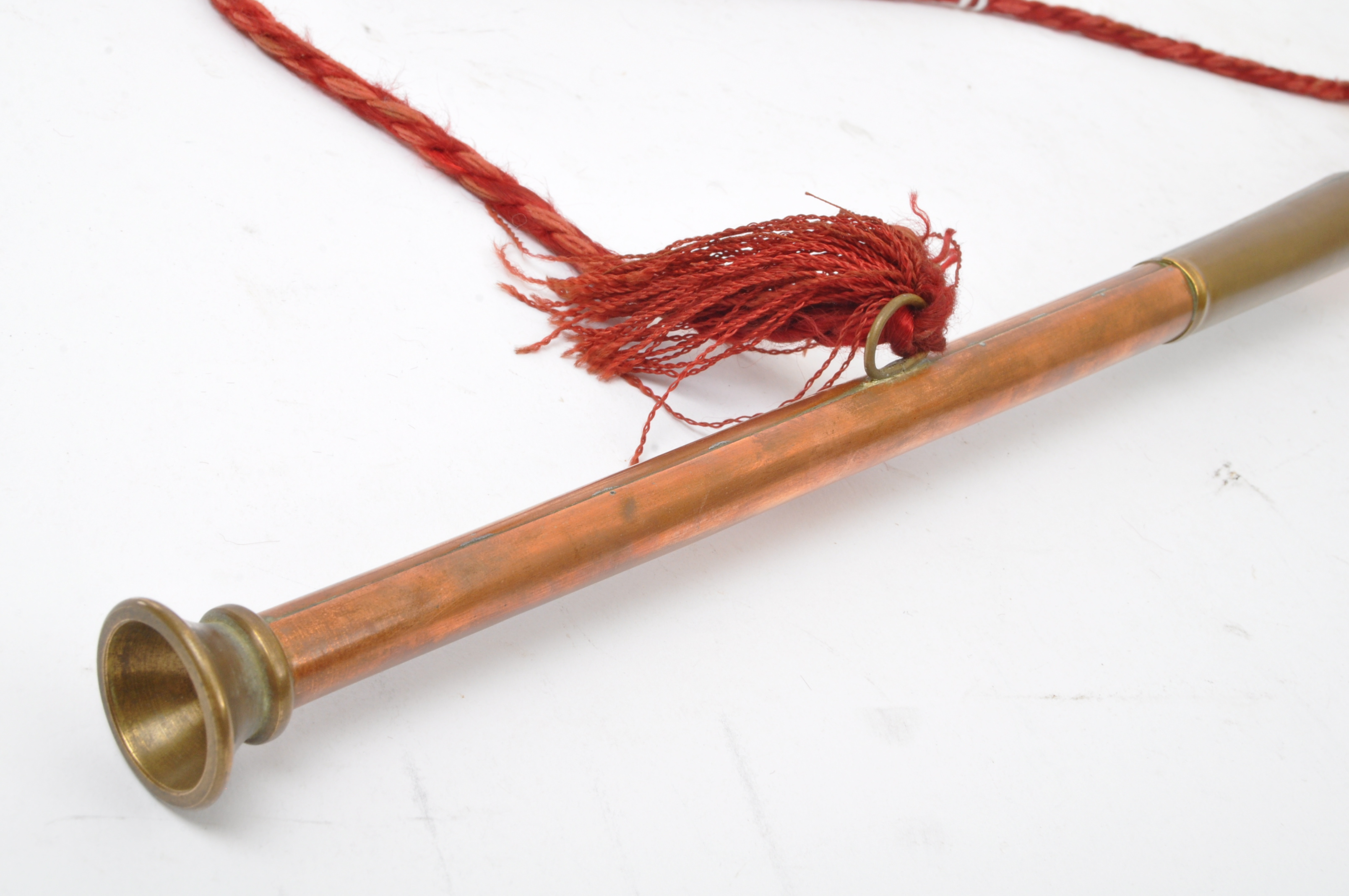 PAIR OF 20TH CENTURY COPPER HORNS - POST HORN & BUGLE - Image 7 of 7