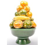 VINTAGE PORTUGUESE POTTERY DECORATIVE FRUIT BOWL CENTREPIECE