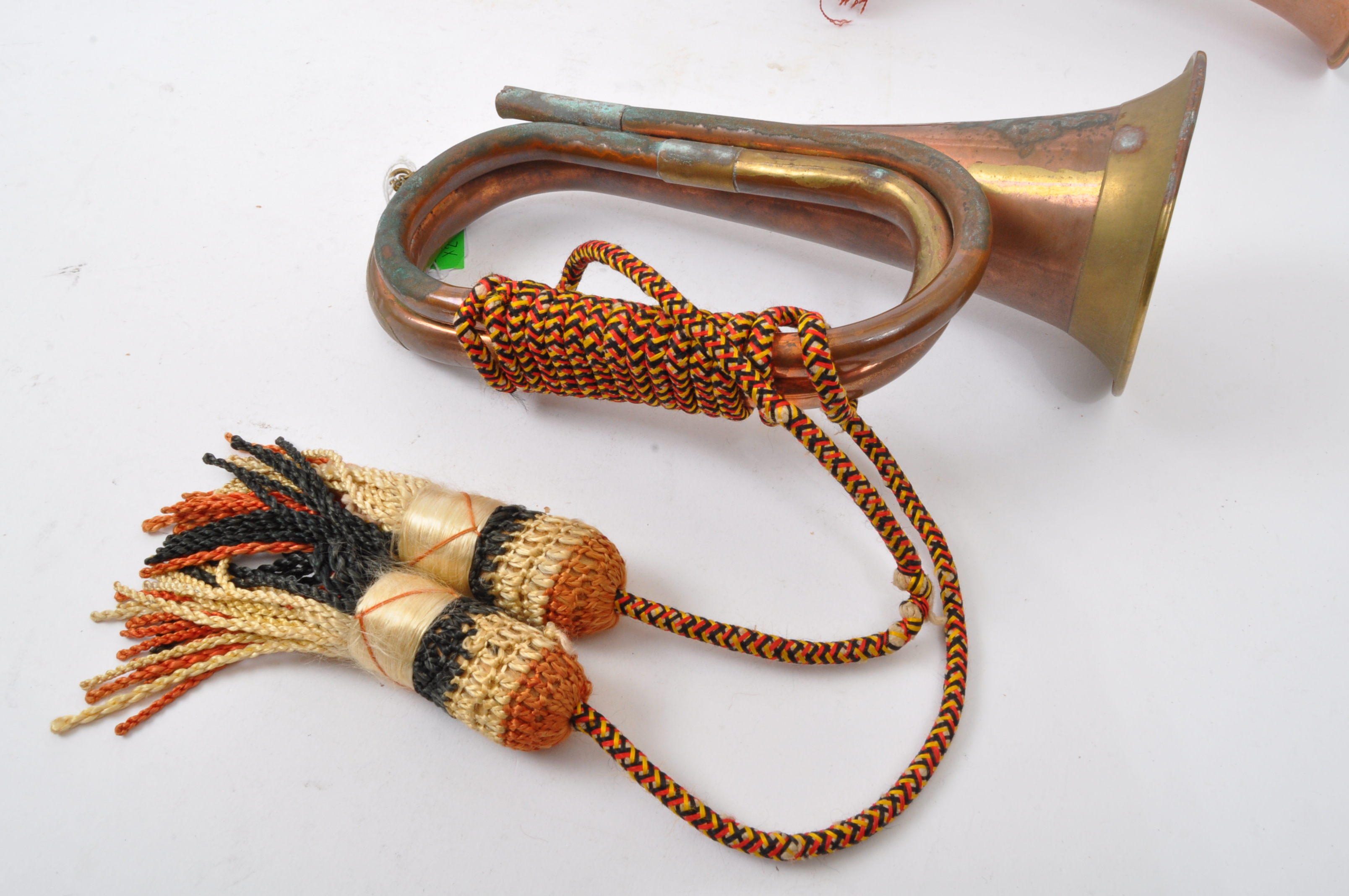 PAIR OF 20TH CENTURY COPPER HORNS - POST HORN & BUGLE - Image 6 of 7