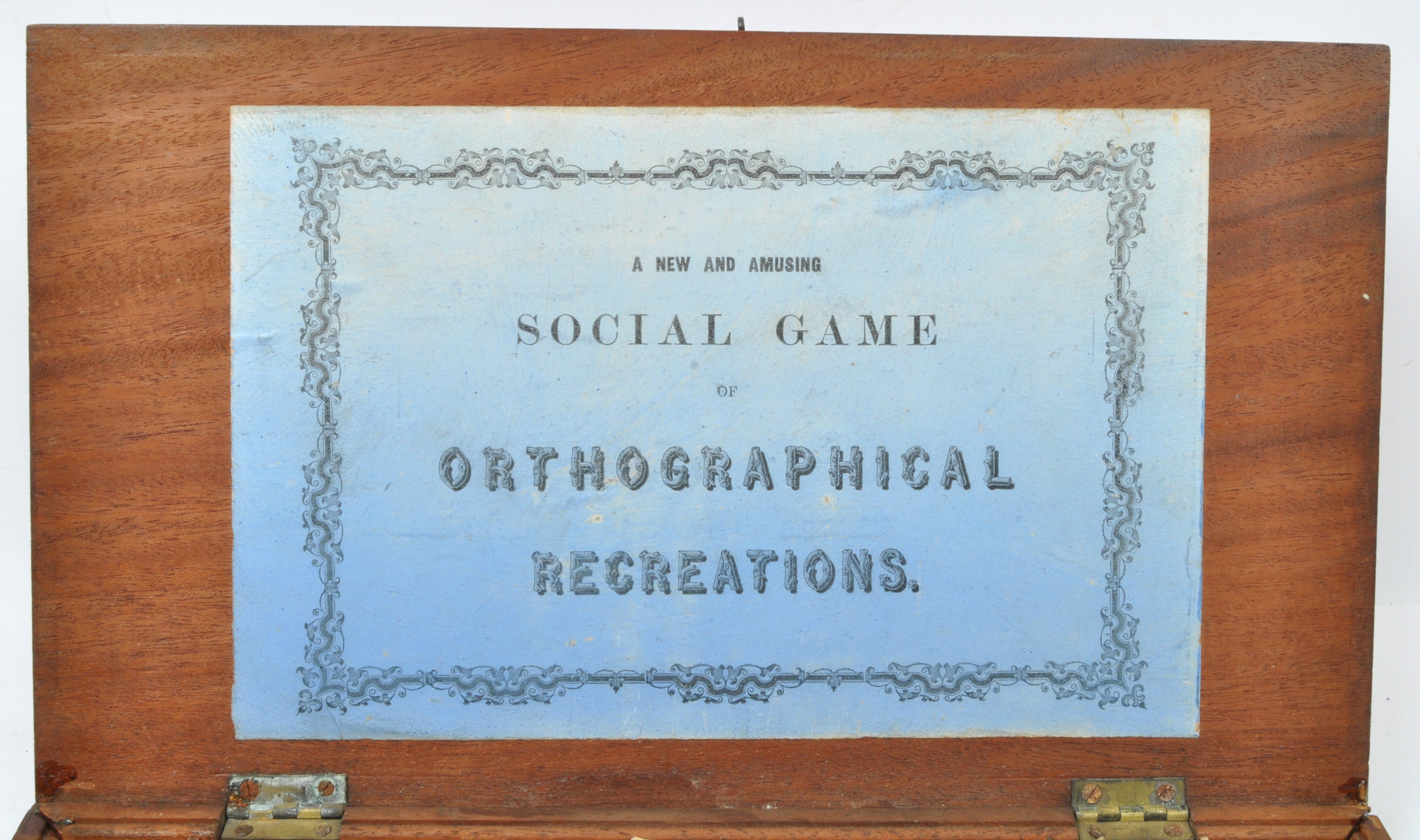 VICTORIAN ORTHOGRAPHICAL RECREATIONS SET IN WOODEN BOX - Image 4 of 5