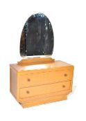 VINTAGE 20TH CENTURY ART DECO DRESSING CHEST OF DRAWERS