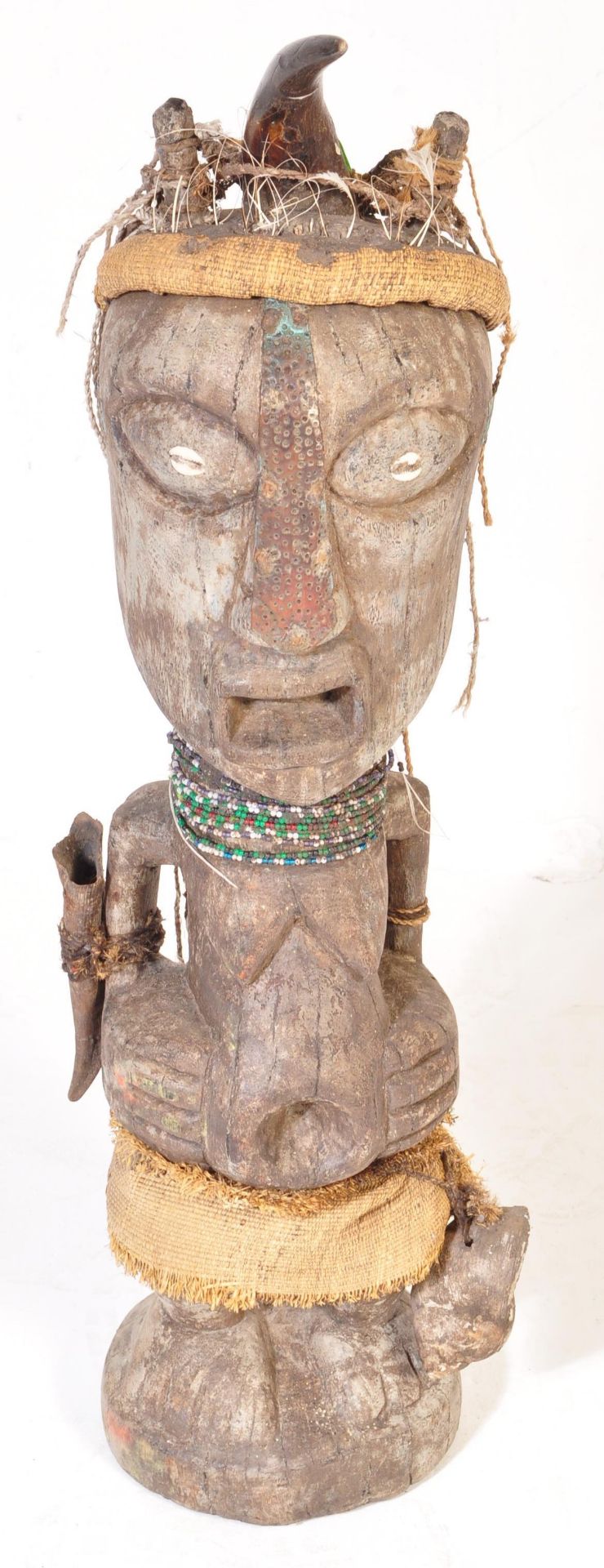 LARGE 20TH CENTURY AFRICAN TRIBAL FIGURE - Bild 2 aus 6