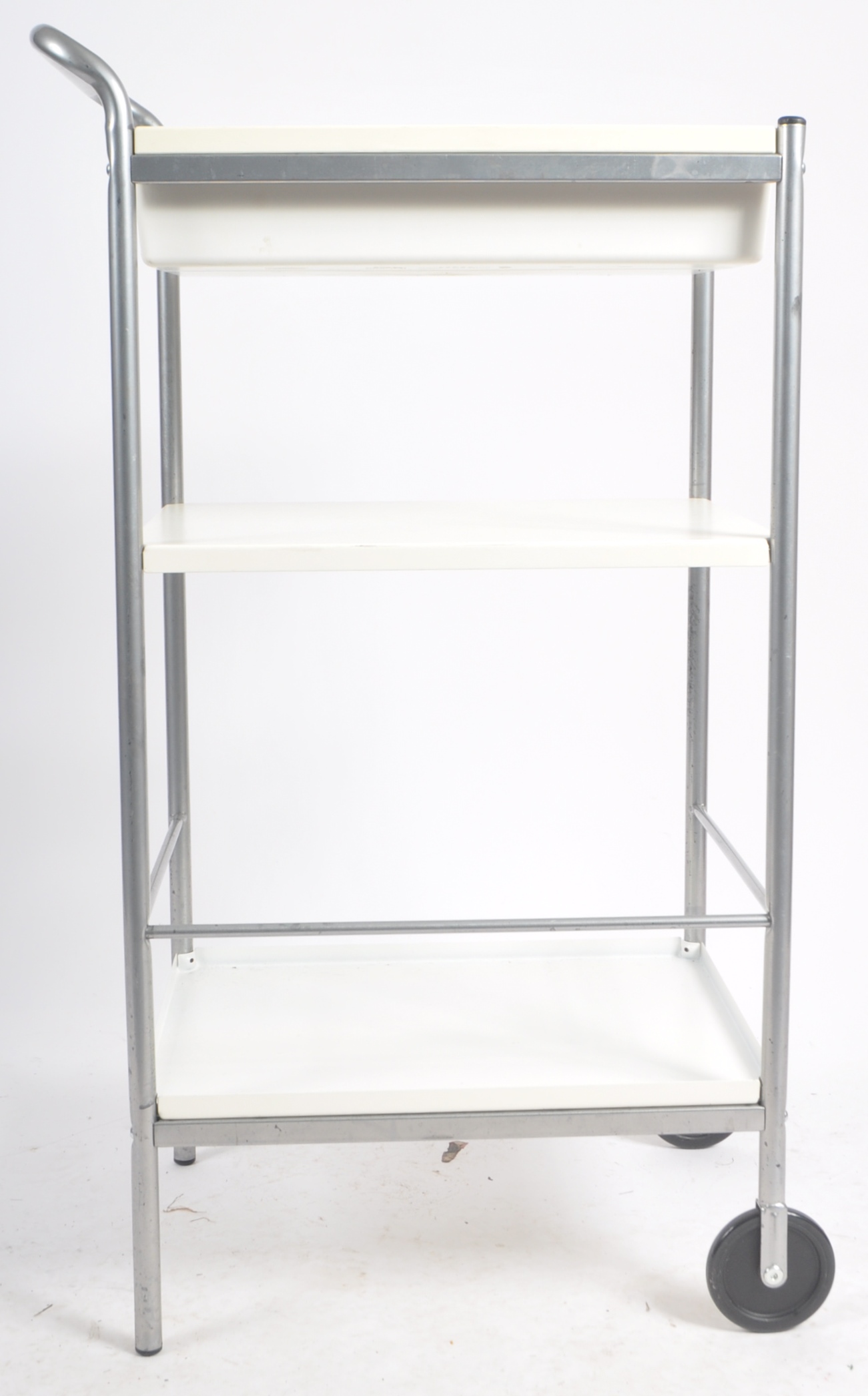 CONTEMPORARY MEDICAL TYPE THREE TIER TROLLEY - Image 4 of 6