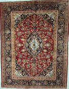 20TH CENTURY CENTRAL PERSIAN ISLAMIC KASHAN FLOOR RUG