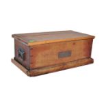 EARLY 20TH CENTURY INDIAN BRASS BOUND CAMPHORWOOD TRUNK