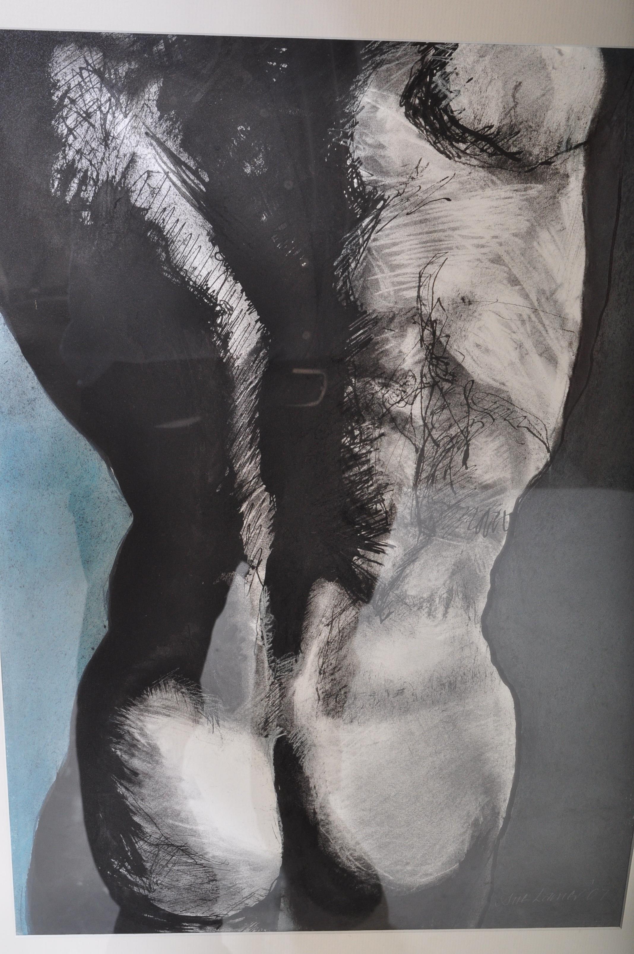 CONTEMPORARY MIXED MEDIA SIGNED NUDE - Image 2 of 4