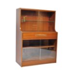 BRITISH MODERN DESIGN - MID CENTURY TEAK DRINKS CABINET