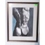 CONTEMPORARY MIXED MEDIA SIGNED NUDE