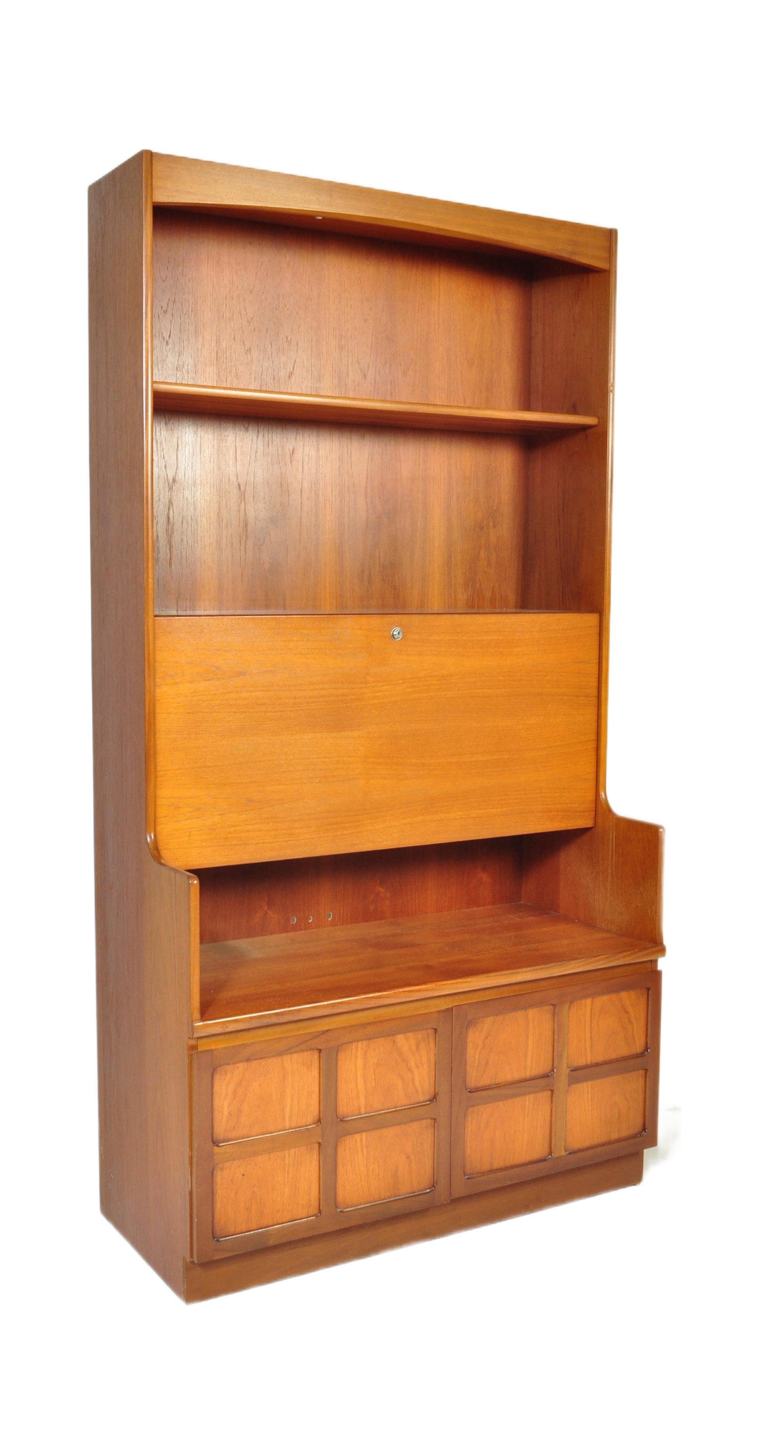 NATHAN SQUARES PATTERN UPRIGHT DISPLAY CABINET HIGHBOARD