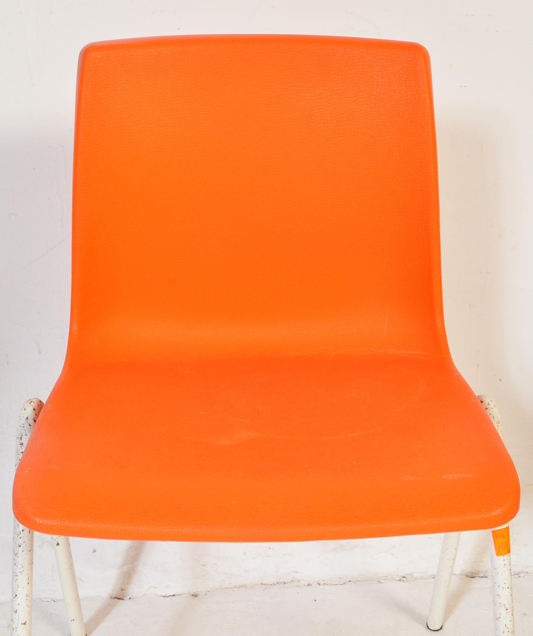 RETRO VINTAGE STEELUX STACKING CHAIRS - Image 4 of 5